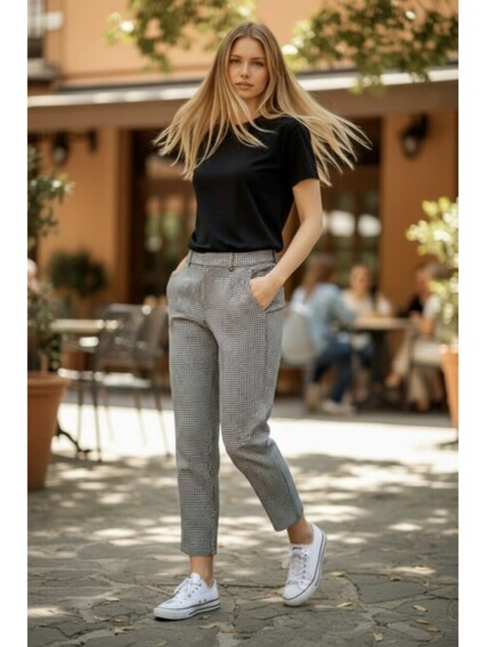 Club Monaco Plaid Borrem Trousers